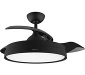 Cecotec EnergySilence Aero 4280 Invisible Black Ventilador de Techo con Aspas Retráctiles y Luz 40W