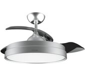 Cecotec EnergySilence Aero 4280 Invisible Steel Ventilador de Techo con Aspas Retráctiles y Luz 40W