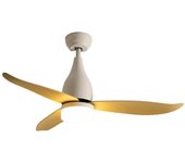 Create Wind Helix Ventilador de Techo Silencioso 112cm Diámetro 40W Con Luz Sin Wi-Fi Blanco/Madera
