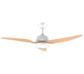 Cecotec EnergySilence Aero 5250 Whitewood Ventilador de Techo con Luz LED y Mando 62W Blanco/Madera