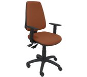 Piqueras y Crespo Elche S Bali Silla de Oficina Brazos Regulables Ruedas Nylon Marrón