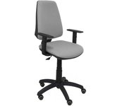 Piqueras y Crespo Elche CP Bali Silla de Oficina Brazos Regulables Ruedas Parquet Gris Claro
