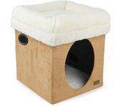 All For Paws Borreguito 2 en 1 Beige Cama para Gatos