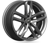 Llanta Infiny Individual Wolfburg 7,5x17 5x112 Et45 66.5 Gun Metal Polish