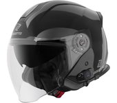 Bogotto H586 BT Solid Bluetooth Casco Jet - Negro