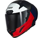 Nolan X-804 RS Ultra Carbon Blocco Casco - Rojo Azul (XL)
