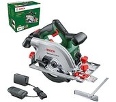 Bosch sierra circular a batería UniversalCirc 18V-53 (para serrar con precisión en madera; profundidad máx. de corte: 53 mm; sistema de 18 V; 1 batería de 2,5 Ah y cargador)