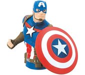 Marvel Coin Bank Avengers - Capitán América Busto Banco Nuevo 68752