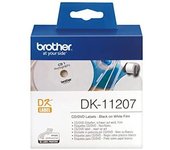 Brother DK-11207 cinta para impresora de etiquetas Negro sobre blanco