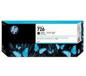 HP 726 CH575A Negro Mate, Cartucho de Tinta Original HP DesignJet, de 300 ml, para Impresoras HP DesignJet T1200, HP DesignJet T1200 HD, HP DesignJet T2300 eMFP, HP DesignJet T1300