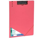 Carchivo - Carpeta con pinza portapapeles Foam Style, con tapa y goma, color rojo