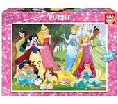 Educa - Puzzle de 500 Piezas para Adultos | Princesas Disney. Incluye Pegamento Fix Puzzle. Medida una Vez montado: 46 x 34 cm. A Partir de 11 años (17723)