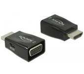 65902 cambiador de género para cable HDMI A VGA Negro, Adaptador