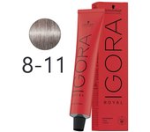 Schwarzkopf - Tinte Permanente Igora Royal 8-11 Rubio Claro Ceniza Intenso 60 ml 5014 5014 4045787200287 Royal SCHWARZKOPF