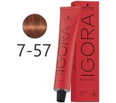 Schwarzkopf - Tinte Permanente Igora Royal 7-57 Rubio Medio Dorado Cobrizo 60 ml 5022 5022 4045787200164 Royal SCHWARZKOPF