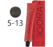 Schwarzkopf - Tinte Permanente Igora Royal 5-13 Castaño Claro Ceniza Mate 60 ml 5081 5081 4045787424287 Royal SCHWARZKOPF