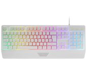 Mars Gaming Mk124 Teclado Ergonómico H-Mech FRGB Reposamuñecas Antighosting Español Blanco