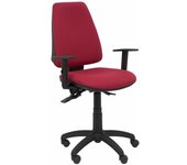 Piqueras y Crespo Elche S Bali Silla de Oficina Brazos Regulables Ruedas Nylon Granate