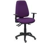 Piqueras y Crespo Elche S Bali Silla de Oficina Brazos Regulables Ruedas Parqué Morado