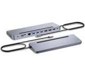 I-Tec Docking Station USB-C 3x Monitores Externos 4K + Power Delivery 100 W Metal Ergonómico