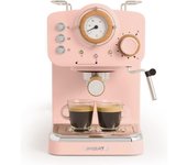 Create Thera Retro Cafetera Express Semiautomática Café Molido Y Monodosis 1,25L 1100W Rosa