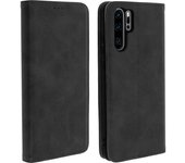 Avizar Funda Cartera Función Soporte Negra Para Huawei P30 Pro