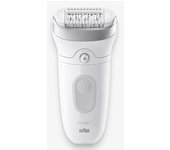 Depiladora Braun Silk-épil 7 7-081 Blanco MicroGrip 40 pinzas AC/Batería Wet&Dry exfoliante