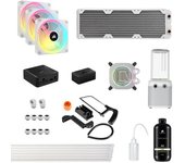 Corsair Hydro X Series iCUE LINK XH405i Kit de Refrigeración Líquida de Tubo Rígido Blanca