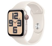 Apple Watch SE GPS + Cellular 44mm Caja de Aluminio con Correa Deportiva Blanco Estrella S/M