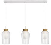 Regleta colgante nora madera (3 luces)