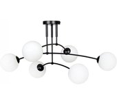 Plafón de techo mobis negro (6 luces)