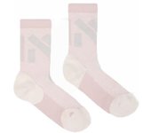 Calcetines de trail nnormal race low cut rosa
