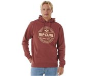 Sudadera rip curl stapler hood hombre burdeos