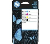 Paquete de 4 tintas Originales 932 negro y 933 cian/magenta/amarillo