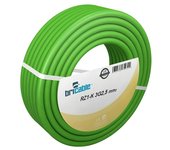 Bricable Cable eléctrico libre de halógenos (RZ1-K, Número de cables: 3, 2,5 mm², Largo: 25 m, Verde)