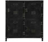Armario metálico Vintage (35 x 75 x 82,5 cm, Número de puertas: 4 ud., Número de compartimentos: 4 ud.)