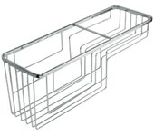 Tatay Cesta de baño rectangular Krom (L x An x Al: 12 x 37 x 13 cm, Cromo)