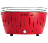 LotusGrill Barbacoa de carbón XL (Diámetro de la superficie de la parrilla: 43 cm, Rojo)