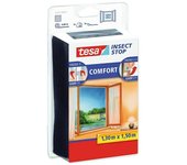 Tesa Insect Stop Mosquitera para ventana Comfort (An x Al: 150 x 130 cm, Montaje de la mosquitera: Enganche)