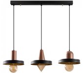 Regleta de techo momo geo cobre/negro (3 luces)