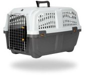 Transportin TRIXIE Skudo 3, 40 x 39 x 60 gris y arena talla S