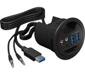 IB-HUB1404A 5000 Mbit/s Negro, Hub USB