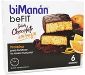Bimanan Befit Barrita Chocolate Naranja 6 Unidades