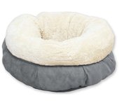 All For Paws Cama Donut Gris para Gatos