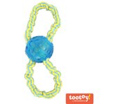 Tootoy! Super elastic toy Blue Pelota con Cuerda Azul para perros