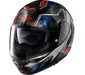 Nolan X-1005 Ultra Carbon Sandglas N-Com Casco - Negro Rojo Azul