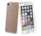 Muvit Pack Funda Cristal Transparente + Protector de Pantalla para Apple iPhone SE/8/7