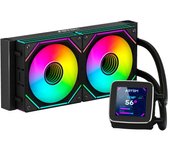 Abysm Gaming Refrigeración Líquida Oceanic 240 Black Argb Con Pantalla Lcd De 2.8''