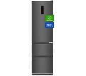 Frigorífico CHiQ Combi No Frost 181cm 282L Inverter 37dB Panel LED Acero E Negro