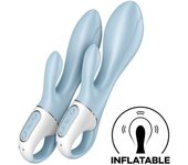 Vibrador inflable Satisfyer Air Pump Bunny 1 Recargable 12 modos silicona segura